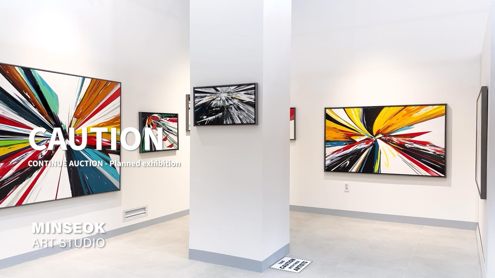 《CAUTION》 기획전 — CONTINUE AUCTION · 강민석 외 6인 그룹전, 서울 강남