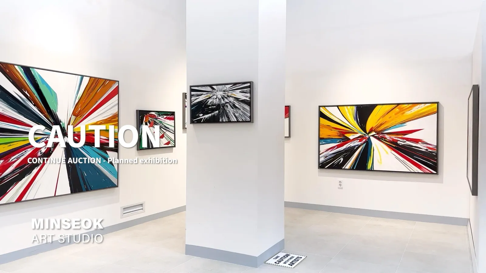 CAUTION — CONTINUE AUCTION · Minseok Kang and Six Others, Group Exhibition, Gangnam, Seoul