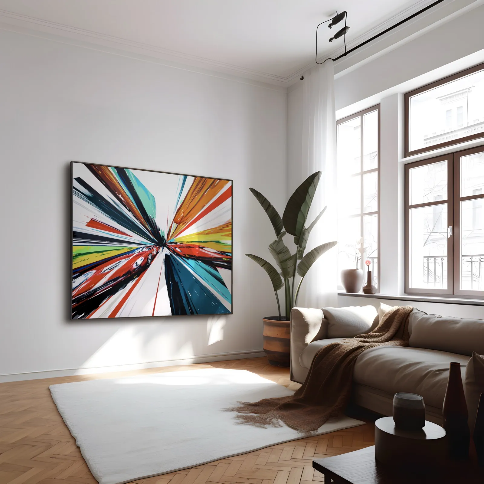 Minseok Kang original artwork in a collector's interior 1