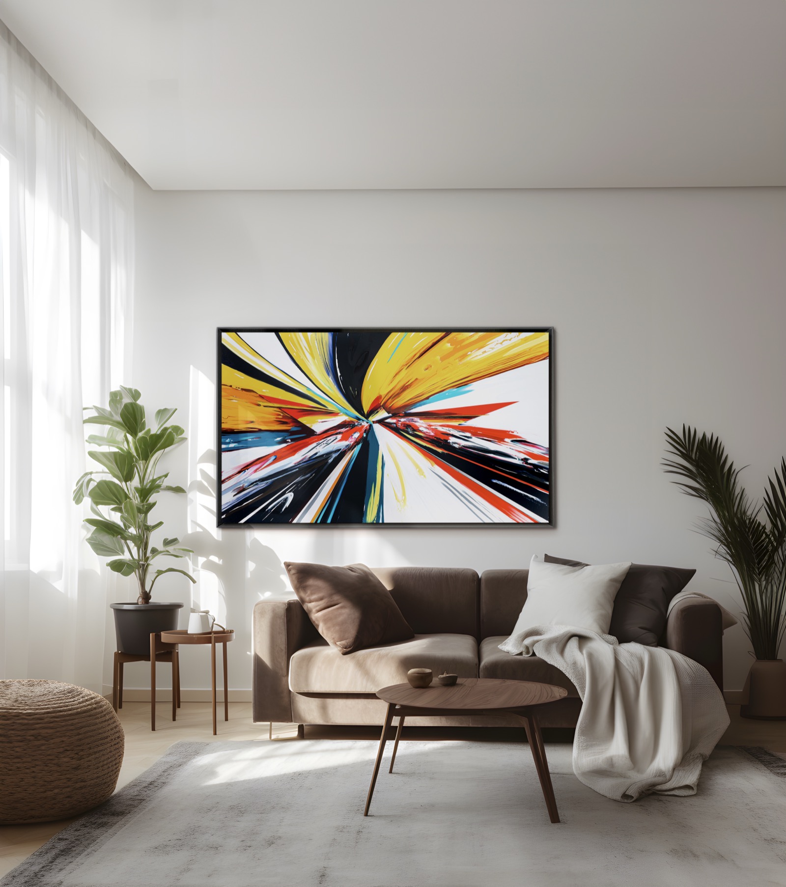 강민석 원화가 설치된 컬렉터 공간 2 — Minseok Kang original artwork in a collector's interior