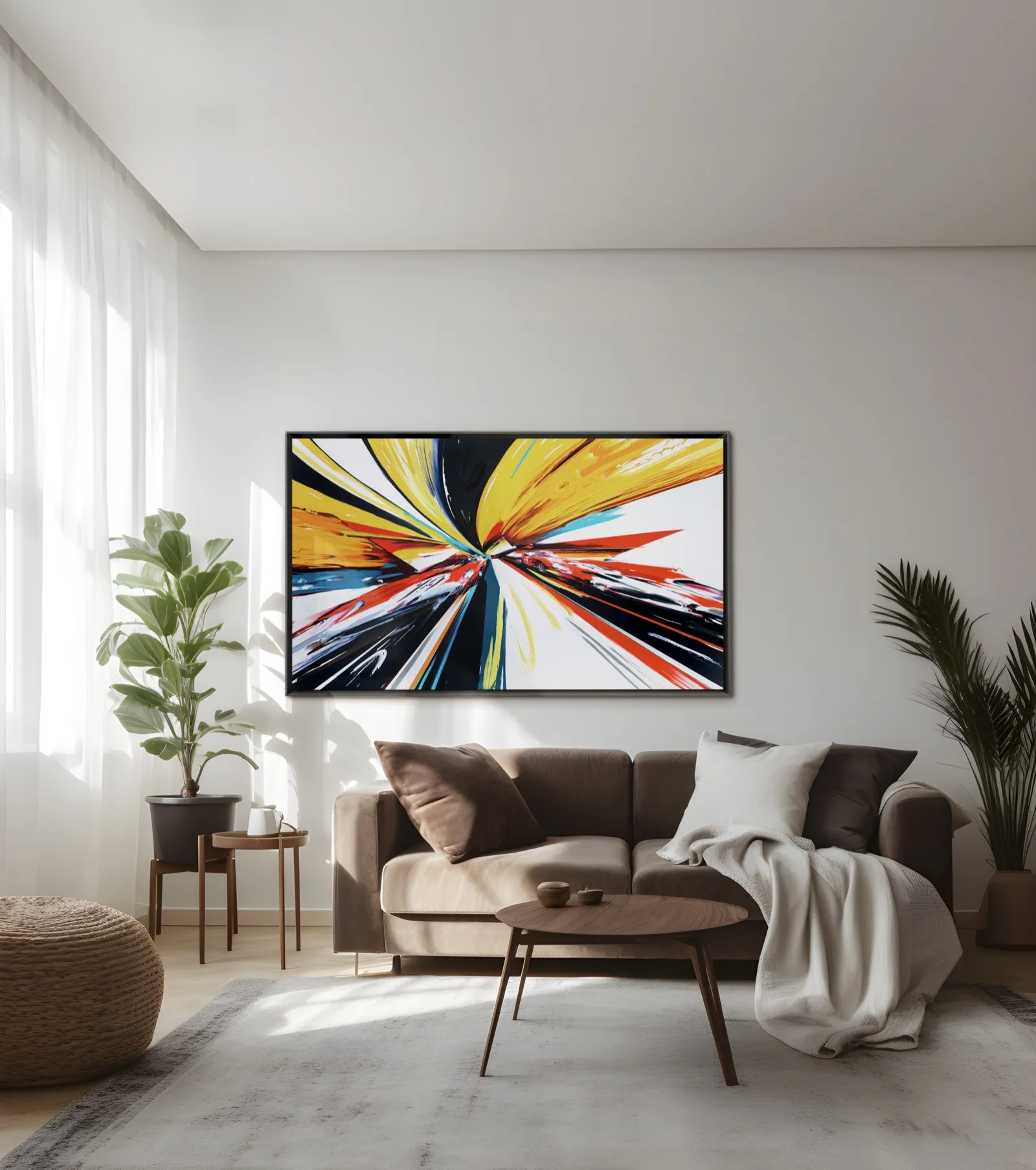 Minseok Kang original artwork in a collector's interior 2