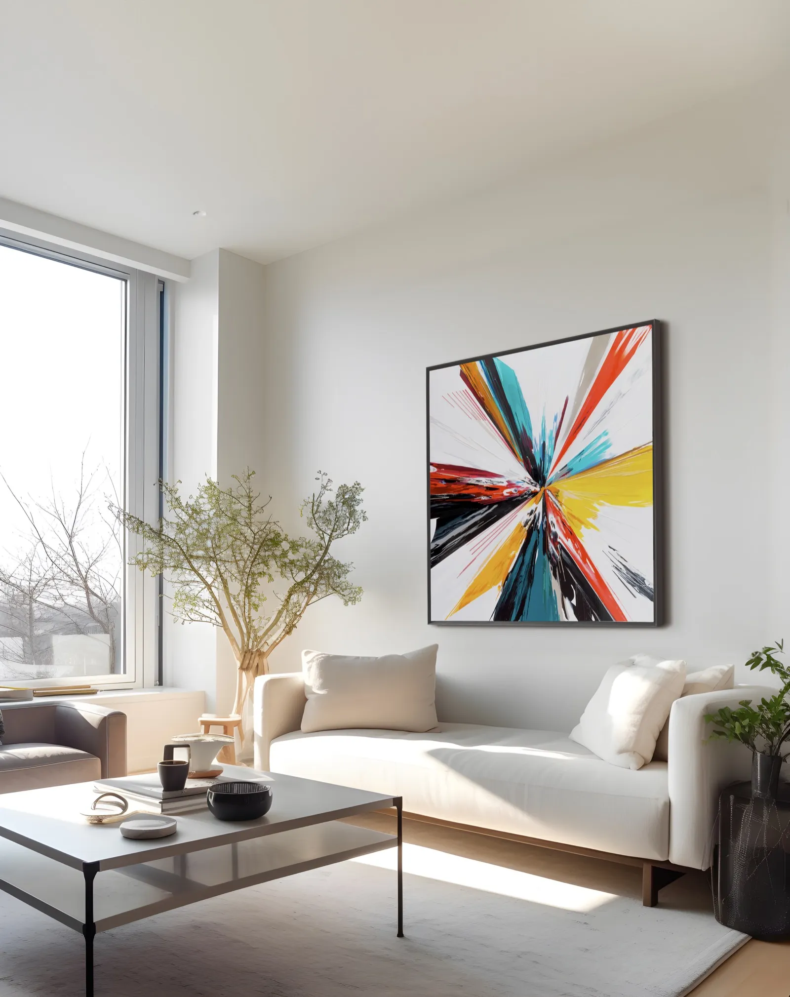 Minseok Kang original artwork in a collector's interior 3