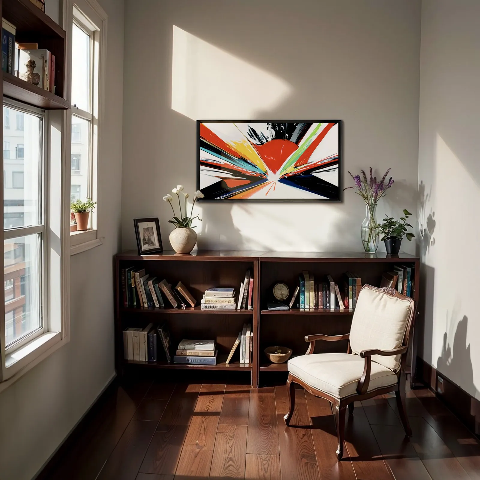 Minseok Kang original artwork in a collector's interior 7