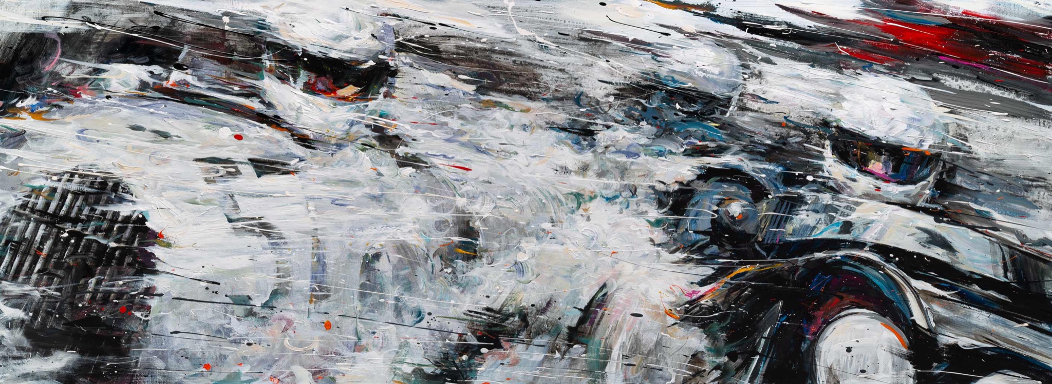 Minseok Kang 강민석 Across the Wind IV 바람을 가르는 162.2×60.1cm Acrylic on Canvas 2019 Korean contemporary art automotive fine art 바람을 가르는 Across the Wind vertical painting