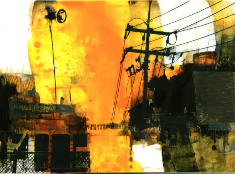 Minseok Kang, Time had Stopped (2008) — A complex cityscape holding small, fragile human figures, Mixed Media