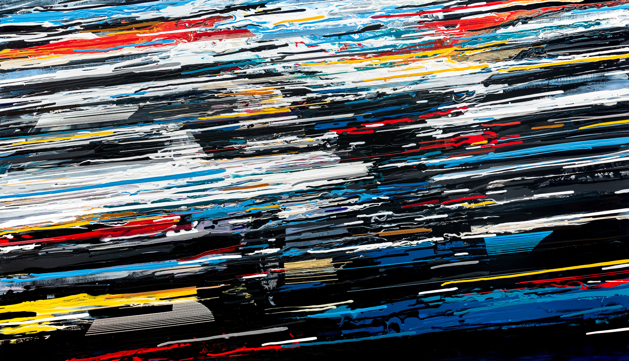 강민석 Minseok Kang 끝없는 힘 Endless Force XVIII 155×89.6cm Mixed Media Acrylic Thread 2020 Korean contemporary art 한국 현대미술 자동차 그림 automotive fine art 끝없는 힘 Endless Force racing car painting