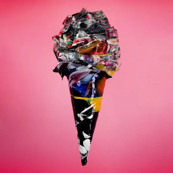 Minseok Kang, Ice Cream No.02 — A single-channel video of an ice cream form playing on loop, Single-channel video