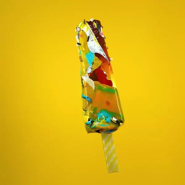 Minseok Kang, Ice Cream No.04 — A single-channel video of an ice cream form playing on loop, Single-channel video