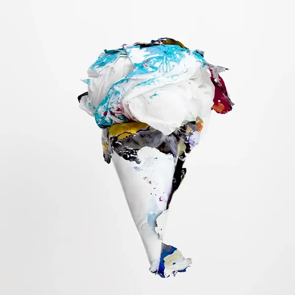 Minseok Kang, Ice Cream No.08 — A single-channel video of an ice cream form playing on loop, Single-channel video
