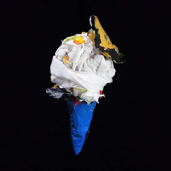 Minseok Kang, Ice Cream No.13 — A single-channel video of an ice cream form playing on loop, Single-channel video