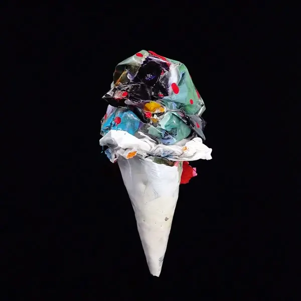 Minseok Kang, Ice Cream No.18 — A single-channel video of an ice cream form playing on loop, Single-channel video