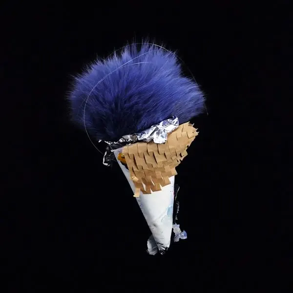 Minseok Kang, Ice Cream No.32 — A single-channel video of an ice cream form playing on loop, Single-channel video