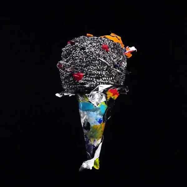 Minseok Kang, Ice Cream No.38 — A single-channel video of an ice cream form playing on loop, Single-channel video