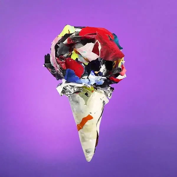 Minseok Kang, Ice Cream No.44 — A single-channel video of an ice cream form playing on loop, Single-channel video