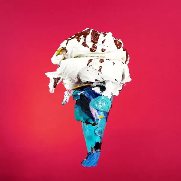 Minseok Kang, Ice Cream No.45 — A single-channel video of an ice cream form playing on loop, Single-channel video