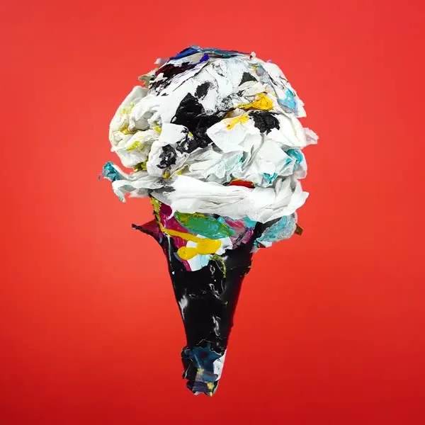 Minseok Kang, Ice Cream No.50 — A single-channel video of an ice cream form playing on loop, Single-channel video