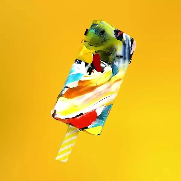 Minseok Kang, Ice Cream No.57 — A single-channel video of an ice cream form playing on loop, Single-channel video