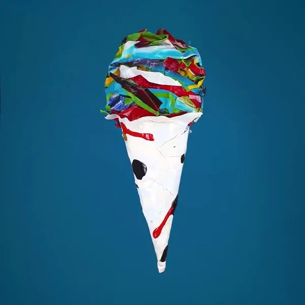 Minseok Kang, Ice Cream No.64 — A single-channel video of an ice cream form playing on loop, Single-channel video