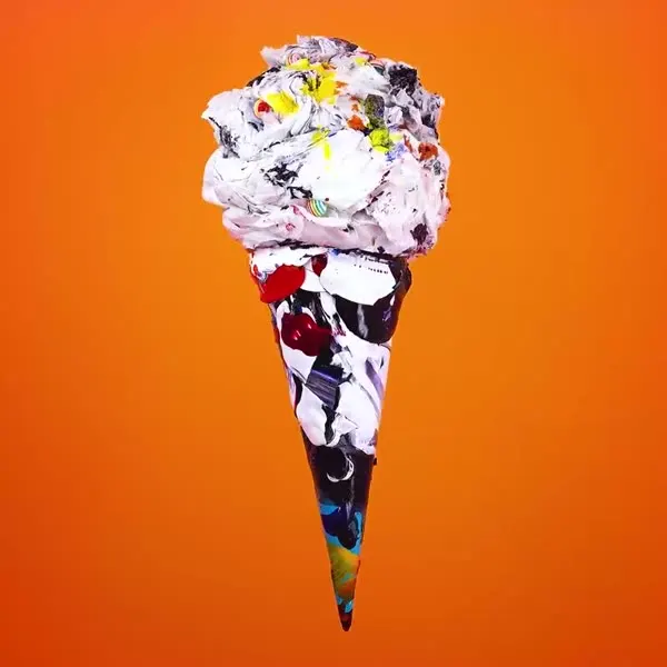 Minseok Kang, Ice Cream No.65 — A single-channel video of an ice cream form playing on loop, Single-channel video