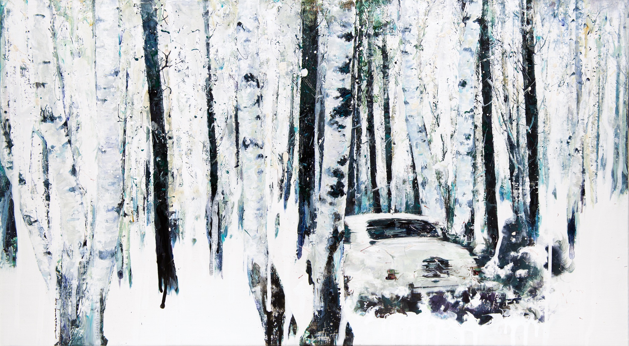 Minseok Kang 강민석 Stray Racer NO.5 길 잃은 레이서 91×50cm Mixed Media 2015 Korean contemporary art automotive fine art 길 잃은 레이서 Stray Racer lost racer painting