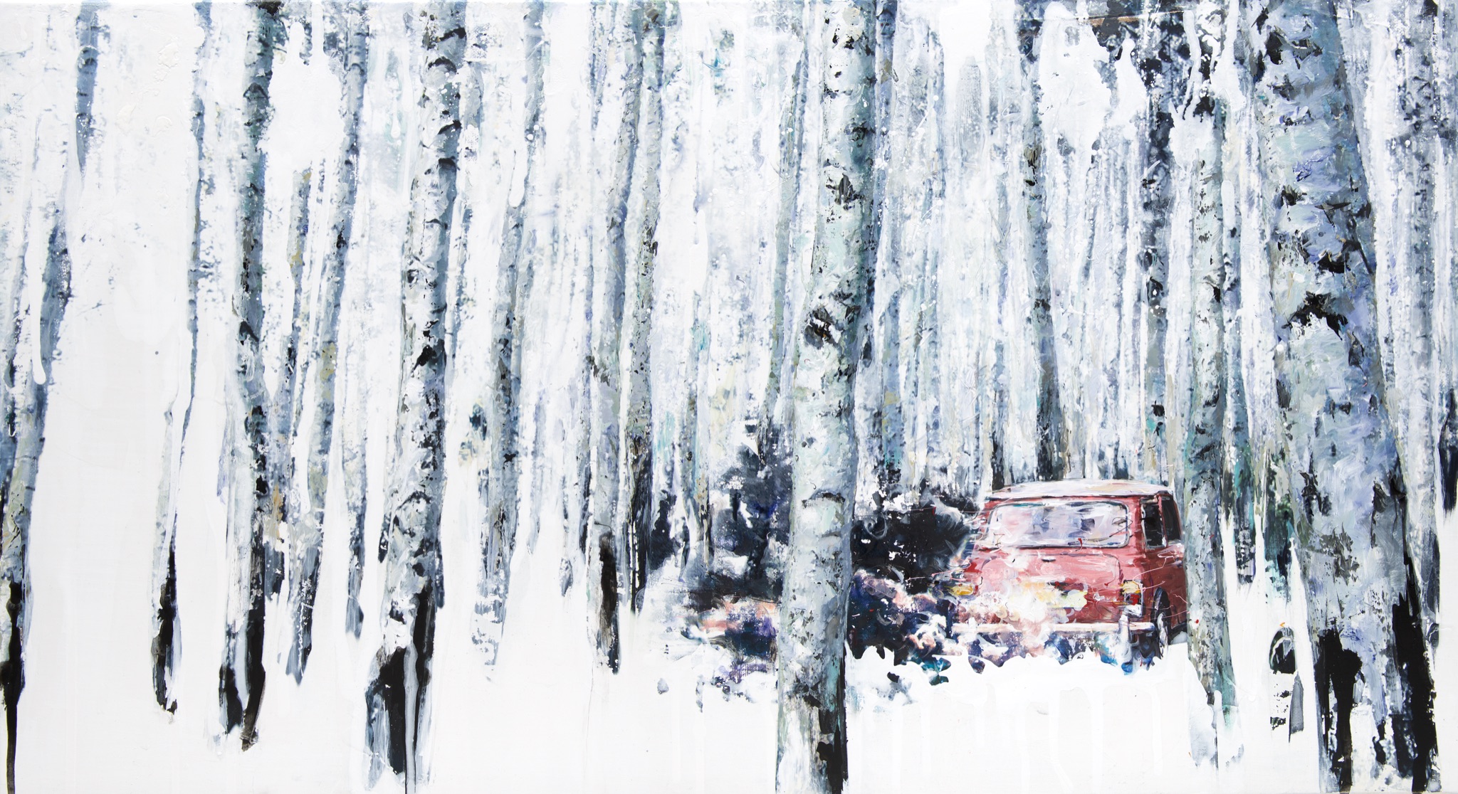 Minseok Kang 강민석 Stray Racer NO.6 길 잃은 레이서 91×50cm Mixed Media 2015 Korean contemporary art automotive fine art 길 잃은 레이서 Stray Racer lost racer painting
